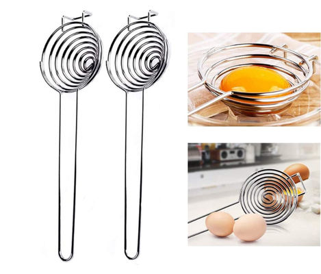 Stainless Steel Kitchen Gadget Tools Egg Separator Rustproof