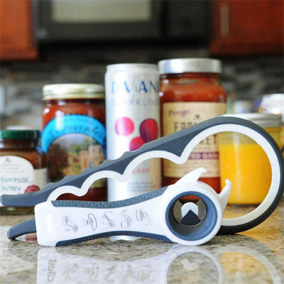 5 In 1 Multi Function Can Bottle Opener Kit With Silicone Handle